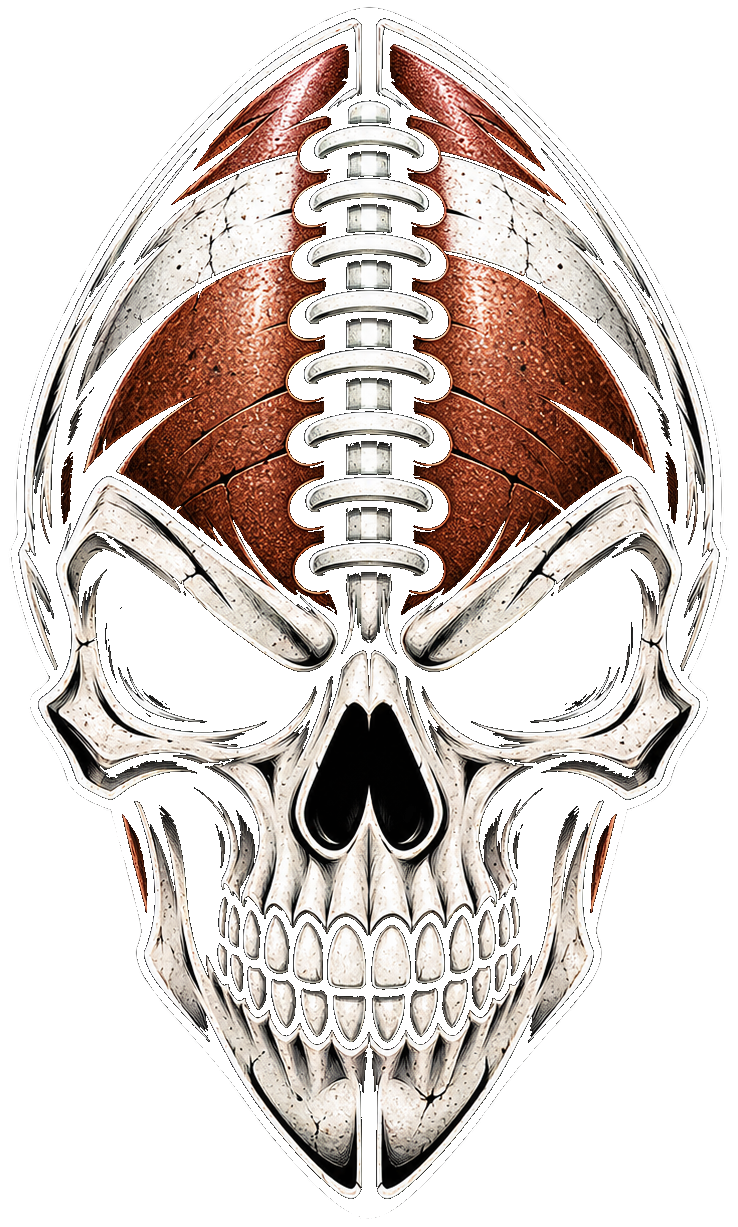 Inflictors football skull mark